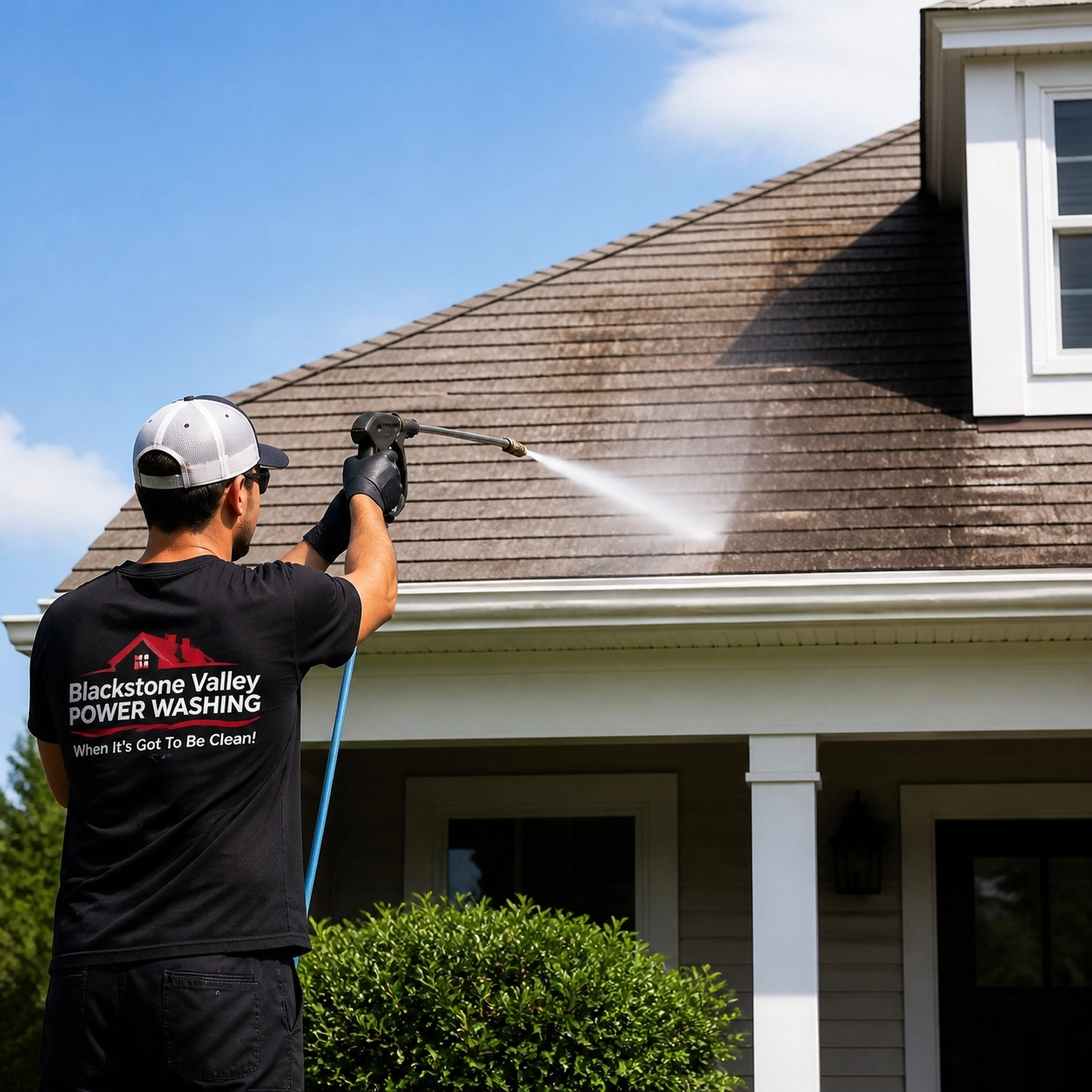 Roof washing special graphic featuring roof cleaning and the published $399 starting price